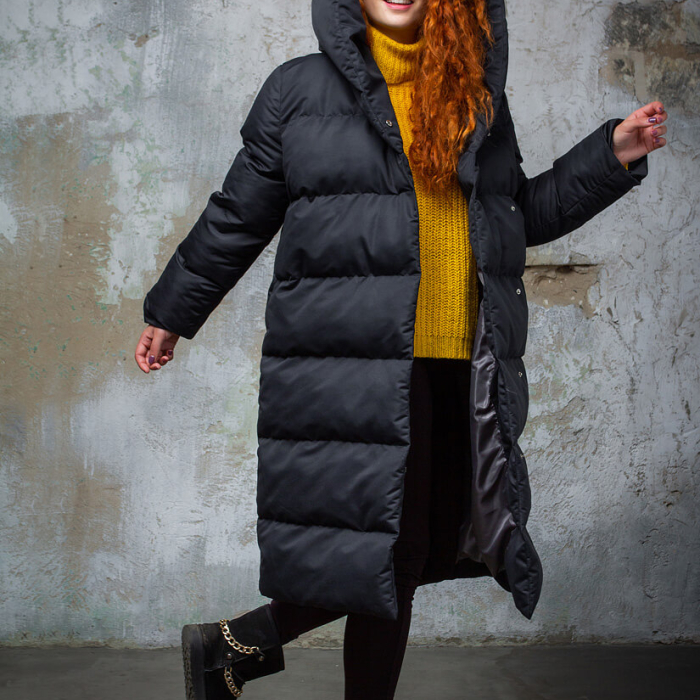 Пуховик-ковдра "Mango Black"