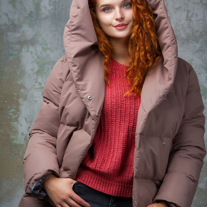 Пуховик-ковдра "Mango Beige"